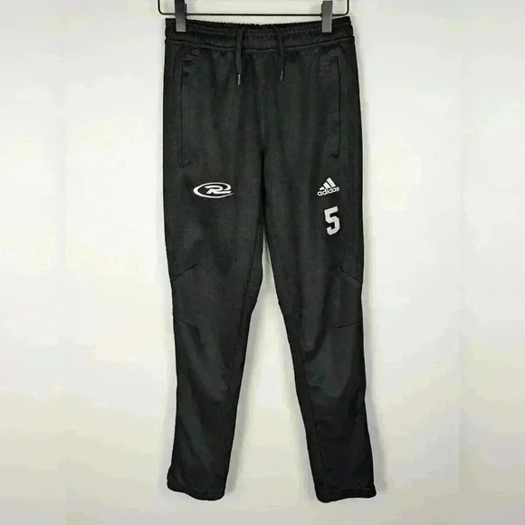 Adidas Climatecool Youth Black Joggers Size M - Picture 1 of 6